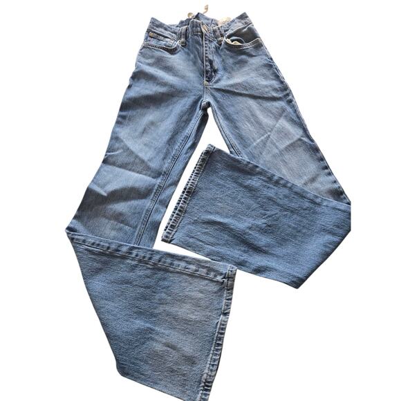 Urban Outfitters BDG Mid Rise Wide Leg Jeans Lace Up Denim Sz 26 X 32 Y2K - Picture 5 of 16